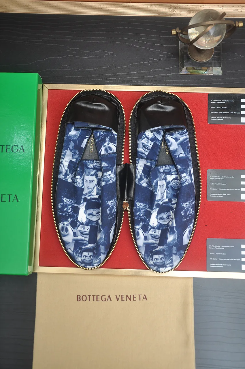 Men's shoes 💰460💶 [Botteg Venetta (BV)] (wallet shoes) exclusive new model official website new model The upper is made of high-quality top calfskin. Delicate feel and flowing luxurious texture. Tailored for refined men to create a noble aura. Delicate and regular Mark hand stitching. Smooth lines. Full sheepskin lining, comfortable to wash sweat. 38-44